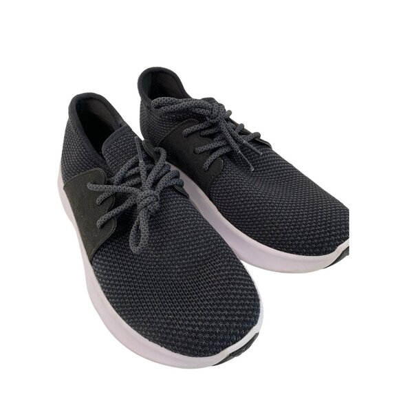 Vessi Everyday Womens Sneakers Size 7 Black  White Knit Lightweight Waterproof - Picture 2 of 9